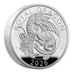 The Royal Tudor Beasts The Royal Dragon 2026 UK 2oz Silver Proof Coin